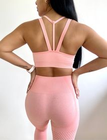 side image for Set bra & legging coral - 1