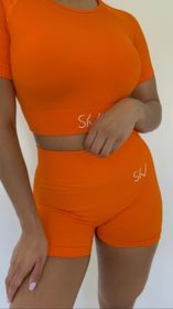 side image for Set camisa & short naranja intenso - 1