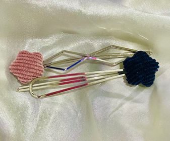 side image for Hairclips geométrico flores unidade - 1