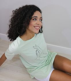 side image for T-shirt dress Menta - 1