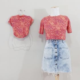 side image for T-shirt curtinha Pink - 5