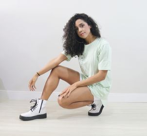 side image for T-shirt dress Menta - 4