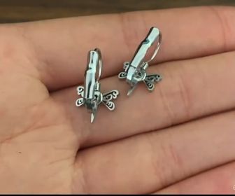 side image for Bohemian Fashion Earrings Women Jewelry Geometric Animal Stainless Steel Stud Earrings Best Gift for Girl Kid pendientes - 2