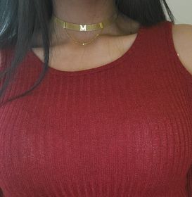 side image for Stainless Steel Gold Color Multi-layer Geometric Necklaces For Women 2021 New Fashion Party Jewelry collares - 1