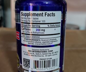 side image for Allmax- Caffeine - 1