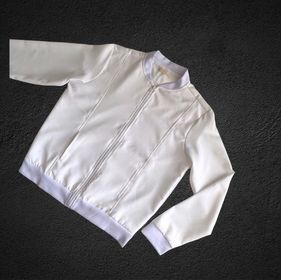 side image for Jaqueta bomber em crepe alfaiataria  - 1