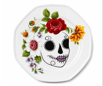 side image for Plato Postre Catrina 17 cm - 2
