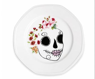 side image for Plato Postre Catrina 17 cm - 3
