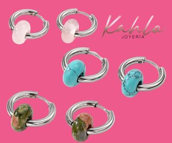 side image for Aretes con piedra natural  - 1