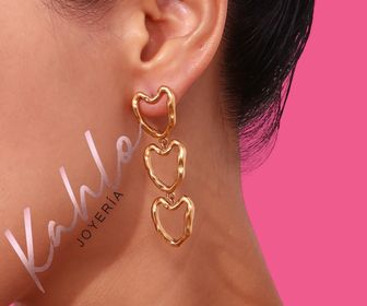 side image for Aretes corazón  - 2