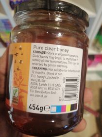 side image for ASDA pure honey from UK 454gm - 1