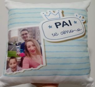 side image for Capa de almofada 30x30 c/ enchimento. - 1