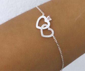 side image for Pulseira 2 corações  - 1