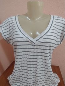 side image for BLUSA MALHA DECOTE V PEREGRINO - 1