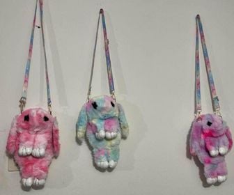 side image for Bolso Conejo Peluche Multicolor - 1