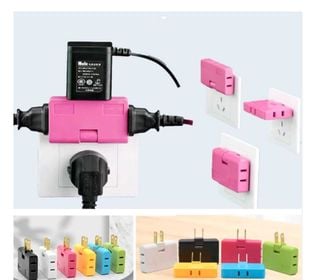 side image for Adaptador Enchufe Triple Giratorio - 2