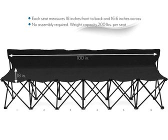side image for Portable 6-seater Folding Bench  - 1