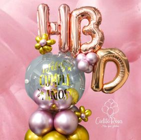 side image for Bouquet con burbuja  - 4