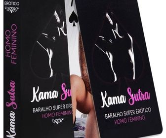 side image for BARALHO KAMA SUTRA SUPER ERÓTICO LÉSBICA 55 CARTAS - 1