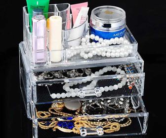 side image for Organizador acrilico de maquillaje y/o accesorios - 2