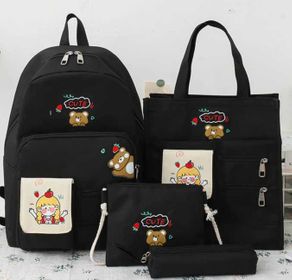 side image for Mochilas Aesthetic 4 en 1 de osito kawaii  - 2