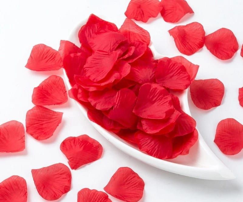 Pacote com 100 Pétalas de Rosas Vermelha Artificiais 