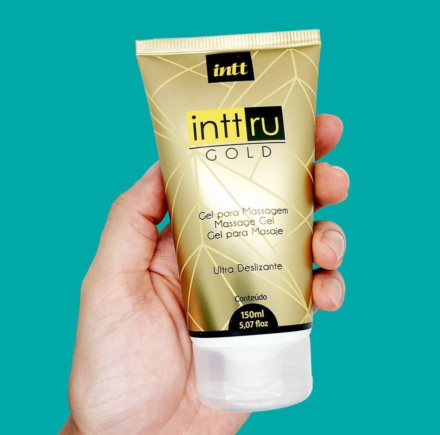 Intt Ru Gold 150ml gel ultra deslizante para massagem nuru