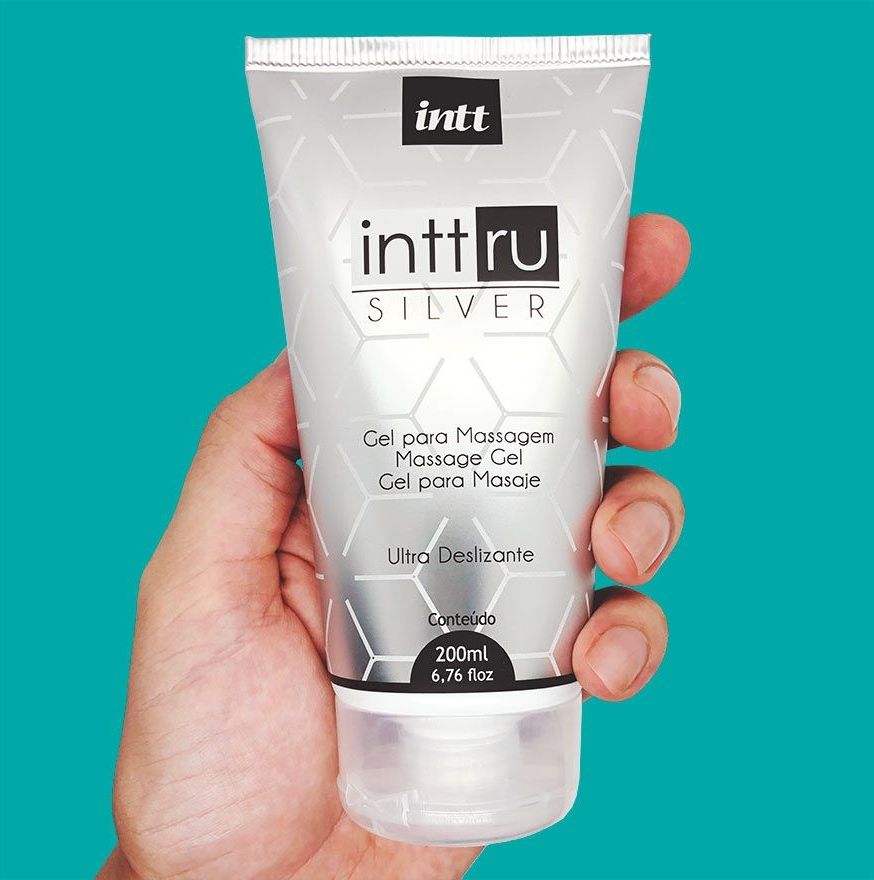 Intt Ru Silver 200ml gel ultra deslizante para massagem nuru