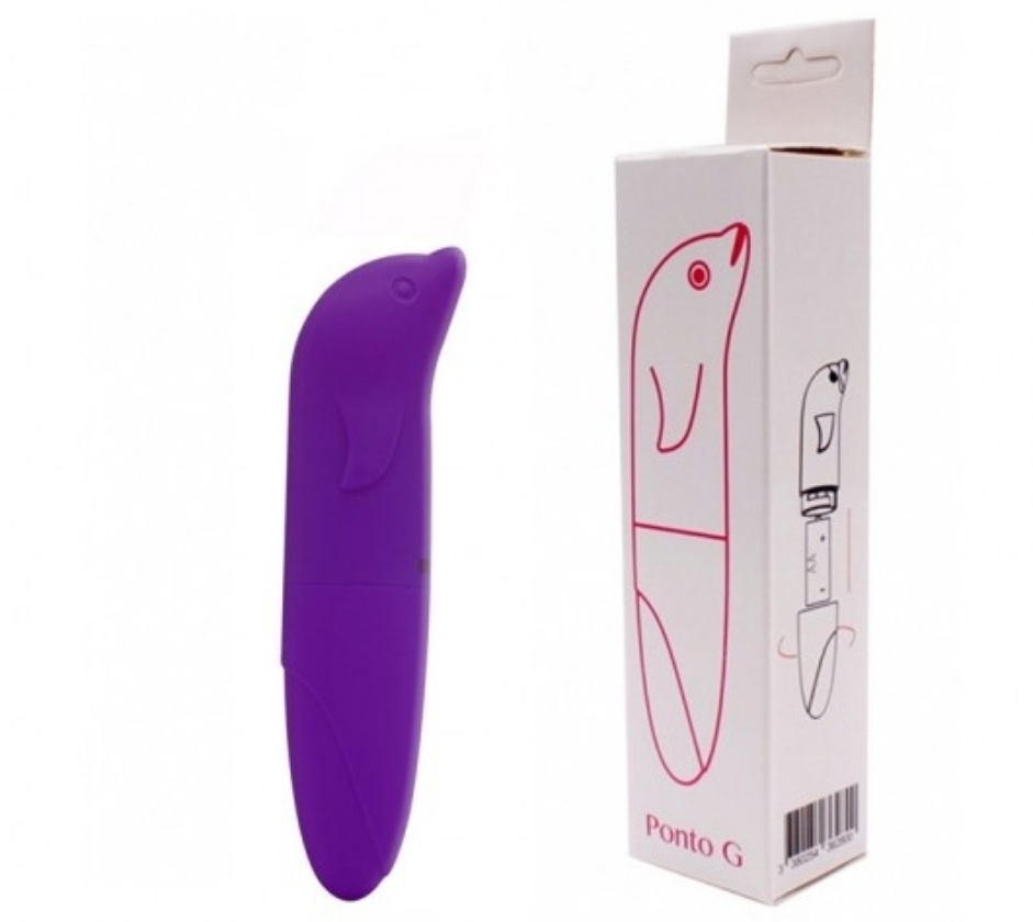 Vibrador Golfinho Ponto G Roxo