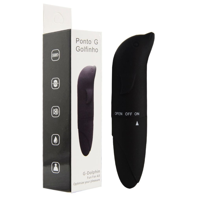 Vibrador Golfinho Ponto G Preto