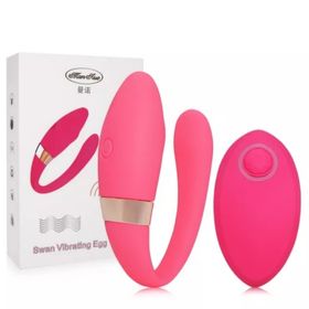 Vibrador de casal recarregável com controle remoto pink