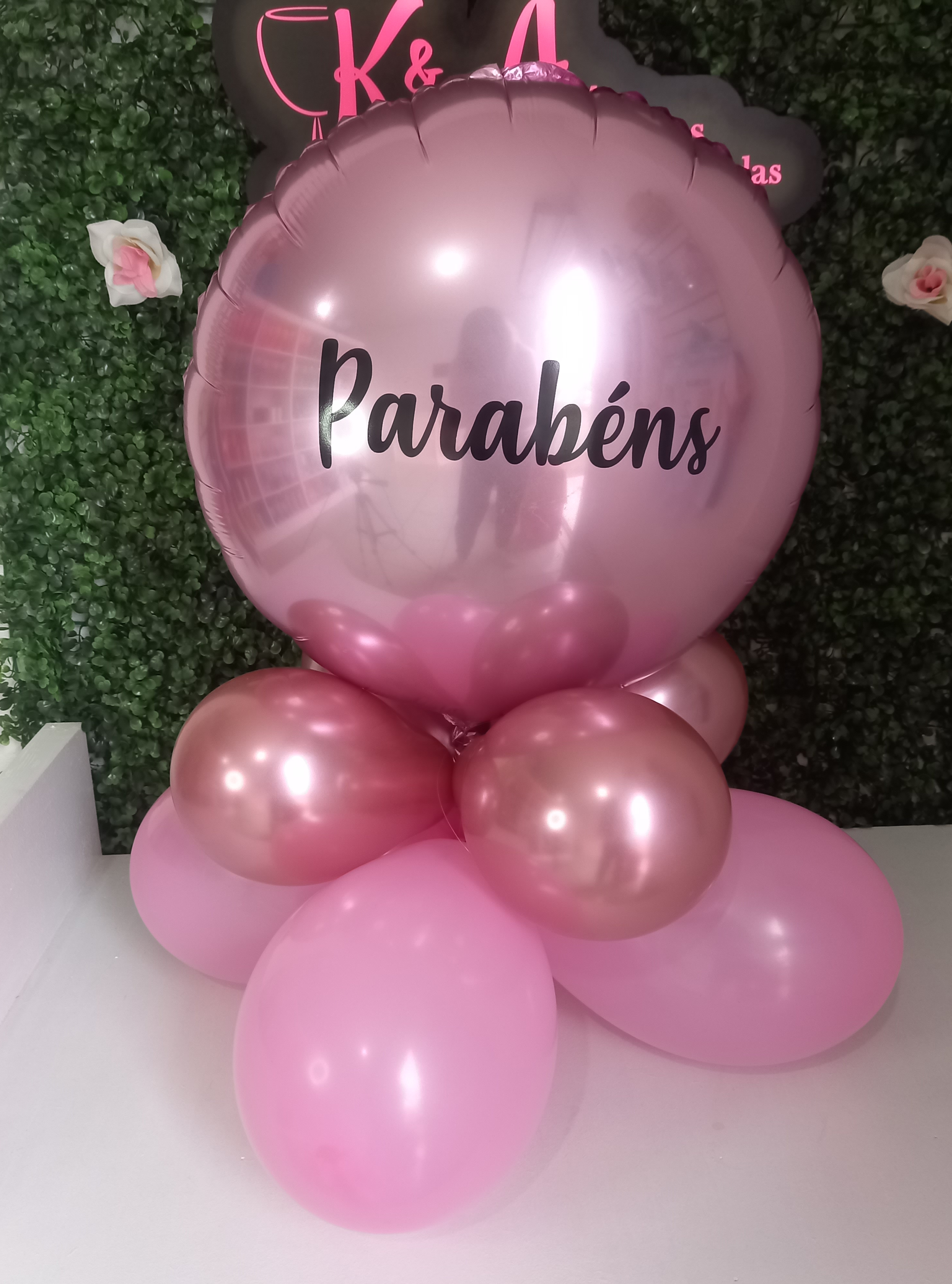 Balão Metalizado Arranjo Personalizado