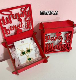 side image for Caja MDF Feliz Dia Mama - 1