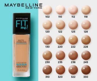 side image for Base líquida Fit Me Matte + Porless Maybelline❤️ tonos,102,112,220, 222,228,230 - 2