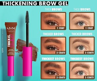side image for Rellenador de cejas Thick it❤️ tonos, rich airbum - 3