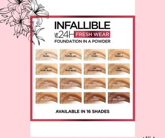 side image for Polvo Infalible 24h L'oreal ❤️ tonos disponibles:, 120, 190,245 - 2