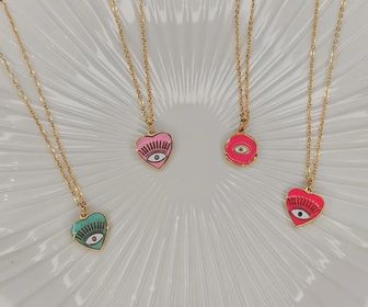 side image for Heart evil eye / Corazón de ojo turco - 2