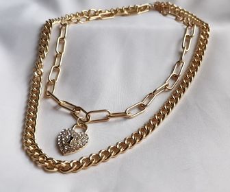 side image for Cadena doble con candado - 2