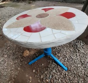 side image for Mesinha flor mosaico  - 1