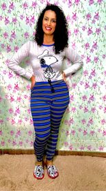 side image for Pijama Longo Viscolycra  - 1