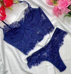 side image for Cropped Eloá Azul  - 2