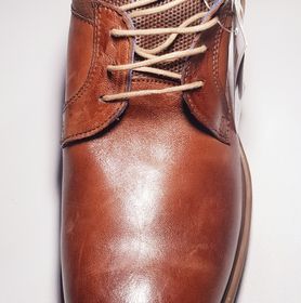 side image for MERKAL FOSCO TAN LEATHER SHOE - SIZE 41 - 4