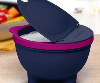 side image for Tupperware Chef Saleiro 450g Azul e Rosa - 1