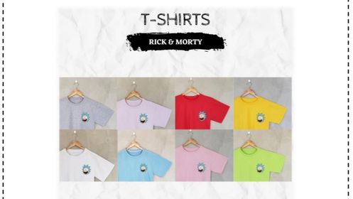 side image for T-shirt Rick and Morty (Disponível vermelho e azul)  - 1